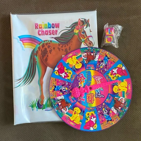 VTG Lisa Frank Totally Tangled party game complete box set - SPINNER WARPED